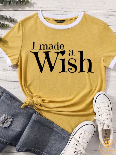 

Lilicloth X Funnpaw Women's I Made A Wish Matching T-Shirt, Yellow, T-shirts