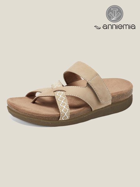 

Casual Khaki Wearable Sole Top Ring Slide Sandals, Sandals