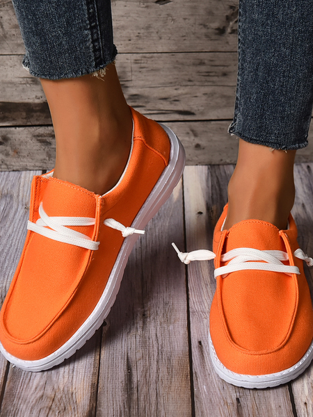 

Women's Orange Loafers Comfortable & Lightweight Ladies Shoes, Sneakers