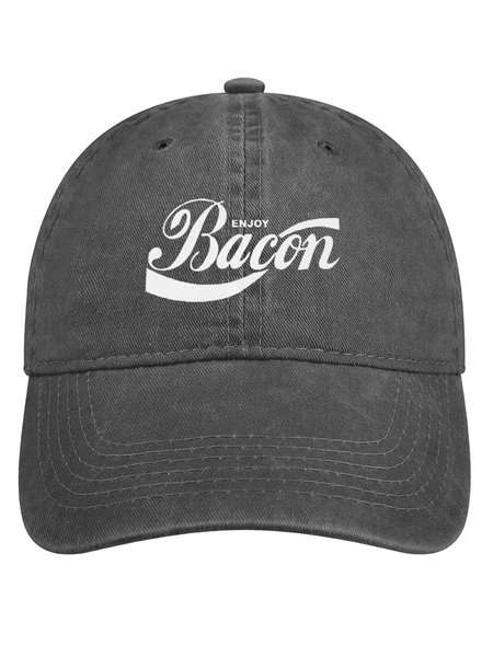 

Enjoy Bacon Denim Hat, Deep gray, Women's Hats