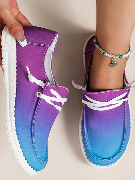 

Women's Ombre Loafers Comfortable & Lightweight Ladies Shoes, Purple, Sneakers