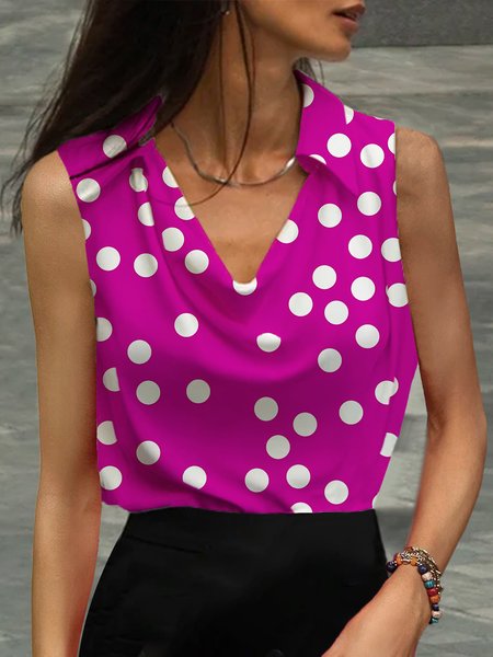 

Regular Fit Shirt Collar Elegant Shirt, Rose red, Blouses and Shirts