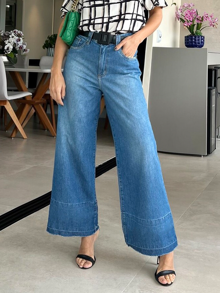 

Loose Urban Loose Plain Jeans Ankle Pants Straight pants, Denim blue, Jeans