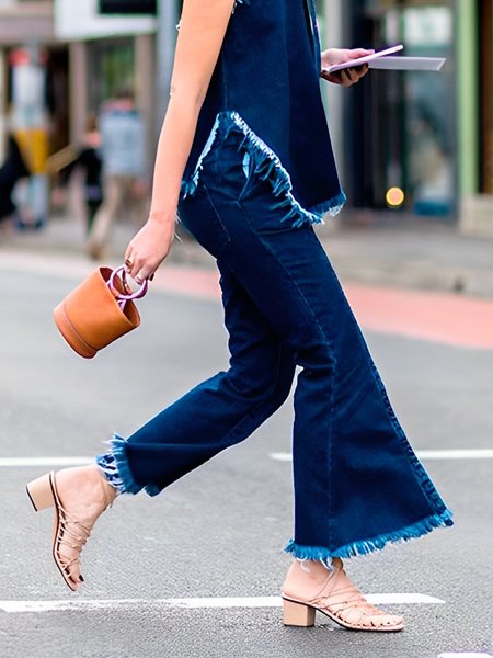 

Denim Plain Urban Regular Fit Jeans, Blue, Jeans