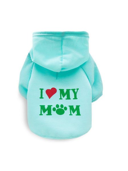 

Lilicloth X Funnpaw I Love My Mom Dog Outfit, Green, Pet Clothes