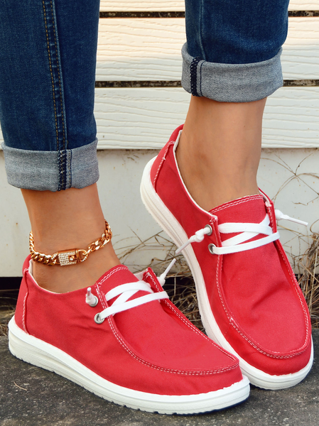 

Women's Red Loafers Comfortable & Lightweight Ladies Shoes, Sneakers
