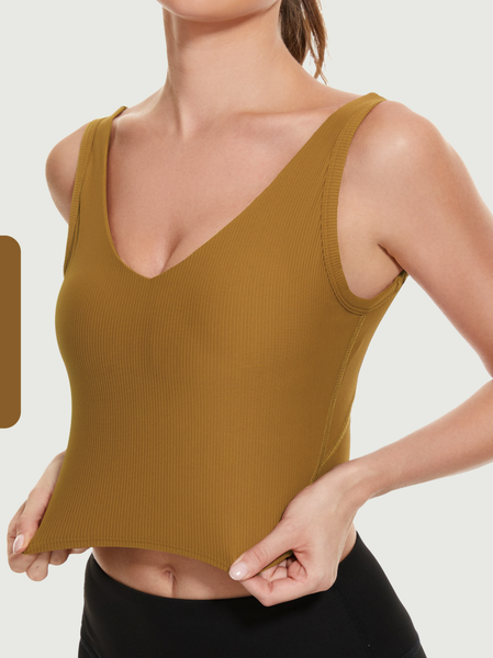 

Plain Casual Sports Bra, Brown, Crop Bras
