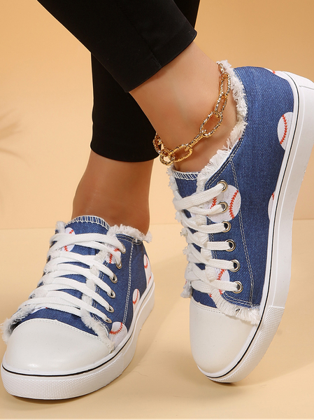 

Women's Comfortable Lightweight Soft Sole Baseball Canvas Shoes, As picture, Sneakers