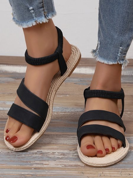 

Black Stripe Resort Sandals, Sandals