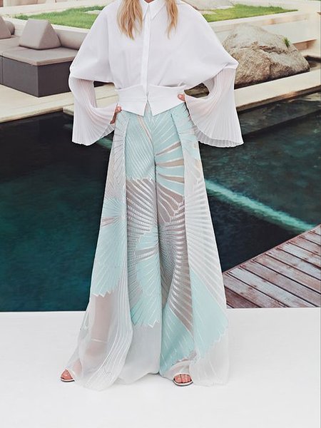 

Vacation Regular Fit Floral Fashion Pants, As picture, Pants