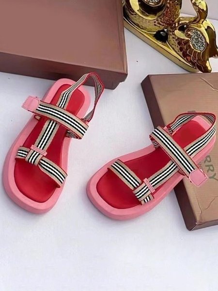 

Comfort Soft Sole Velcro Sports Strap Sandals, Deep pink, Sandals