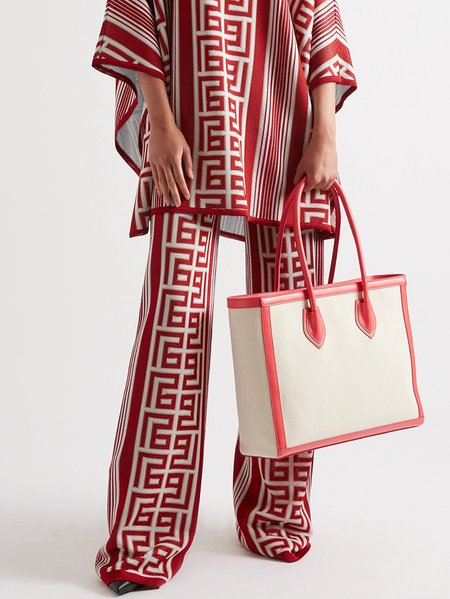 

Plus Size Casual Loose Wide leg Pants, Red, Pants