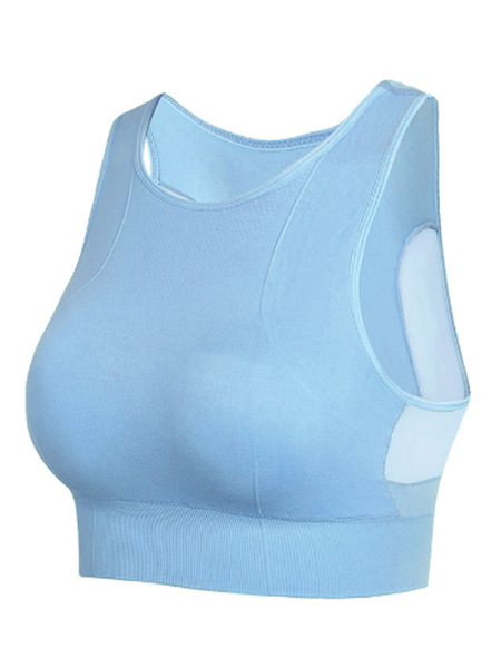 

hot style quickdrying running fitness yoga sports bra, Blue, Tanks & Camis