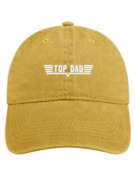 

Men's /Women's Top Dad Graphic Printing Regular Fit Adjustable Denim Hat, Yellow, Men's Hats