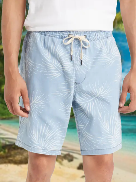 

Botanical Floral Bermuda Short, Blue, Men's shorts
