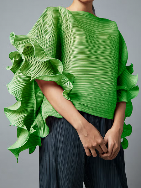 

Plain Boat Neck Short sleeve Loose Urban Shirt, Green, Blouses and Shirts