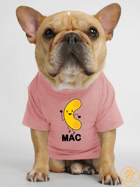 

Lilicloth X Funnpaw Mac Cheese Human Matching Dog T-Shirt, Pink, Pet T-shirts