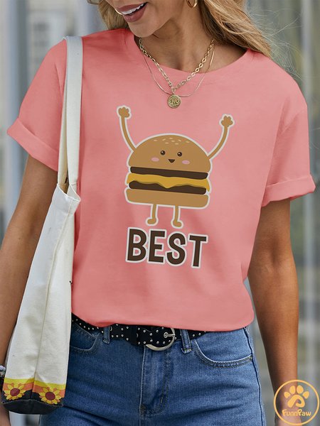

Lilicloth X Funnpaw Women's Best Friend Pet Matching T-Shirt, Pink, T-shirts