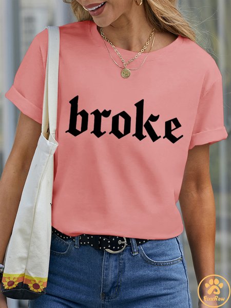 

Lilicloth X Funnpaw Women's Broke Pet Matching T-Shirt, Pink, T-shirts