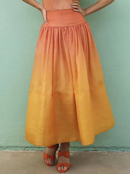 

Daily Ombre Elegant Regular Fit Skirt, Orange, Skirts
