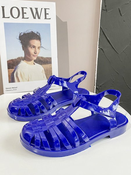 

Waterproof Hollow out Beach Jelly Sandals, Dark_blue, Sandals