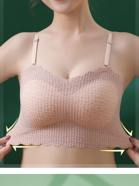

Lace Strapless Tube Top, Nude, Wireless