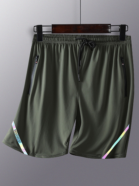 Men's Stretch Breathable Quick Dry Beach Shorts Sports Shorts, Army green, Shorts