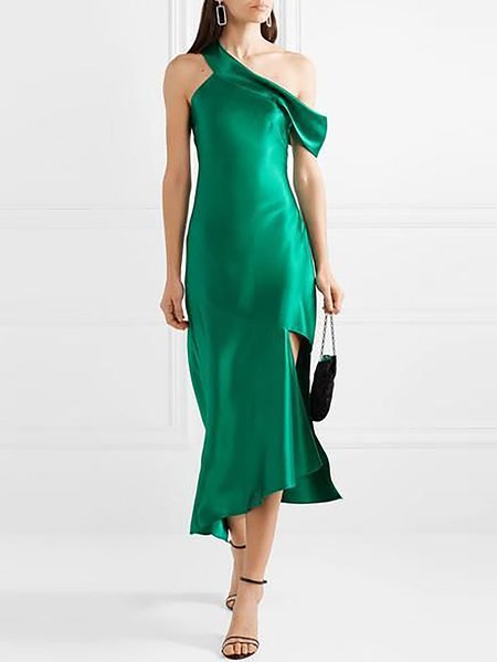 

Party Vintage Tight Dress, Green, Maxi Dresses