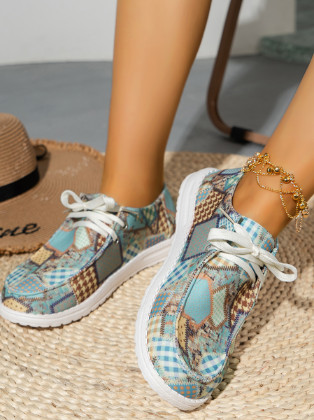 

Women's Color Block Loafers Comfortable & Lightweight Ladies Shoes, As picture, Sneakers