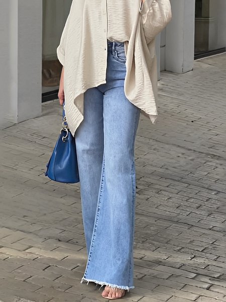 

Casual Denim Regular Fit Jeans, Blue, Jeans