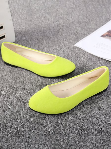 Multi color Selection Velvet Simple Flat Shoes