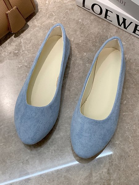 Multi color Selection Velvet Simple Flat Shoes