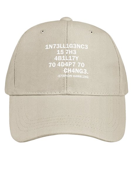 

Lilicloth X Hynek Rajtr Intelligence Men‘s Cotton Baseball Caps, Khaki, Women's Hats