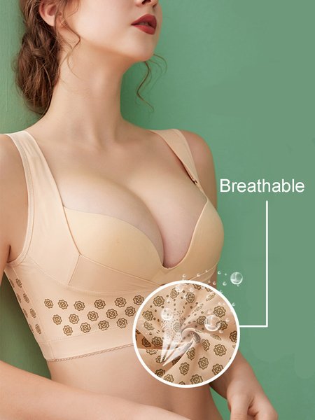 

Breast Support Push Up Correction Hunchback Vest Style Bra, Nude, Trendy Bras