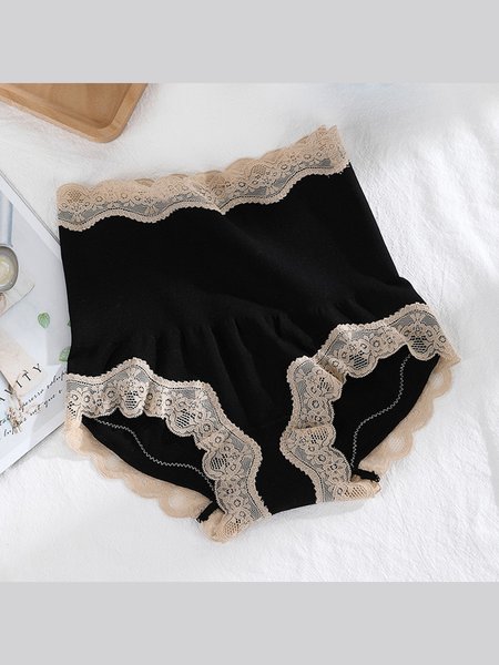 

Floral Casual Cotton Panty, Black, Briefs