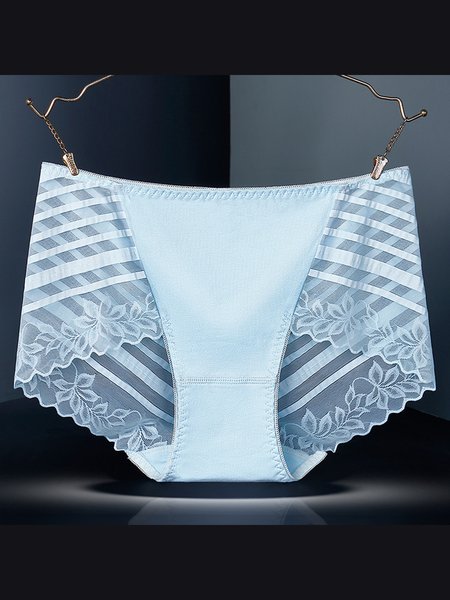 

Floral Seamless Sexy Underwear, Light blue, Briefs