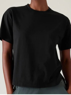 

Cotton Plain Casual Crew Neck T-Shirt, Black, T-Shirts