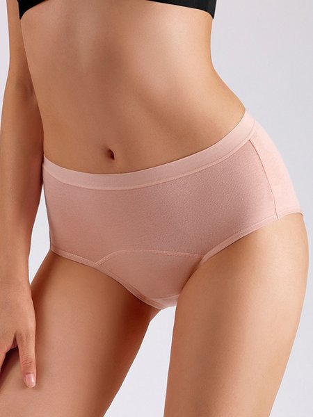 

Women's Menstrual Period Briefs Girls Super Soft Postpartum Cotton Panties Underwear, Dusty pink, Briefs