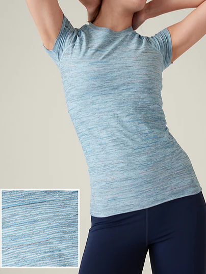 

Sports Regular Fit Crew Neck Seamless T-Shirt, Blue, T-Shirts