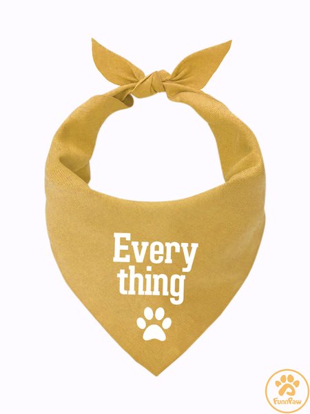 

Lilicloth X Funnpaw Everything Matching Dog Print Bib, Yellow, Pet Bandanas