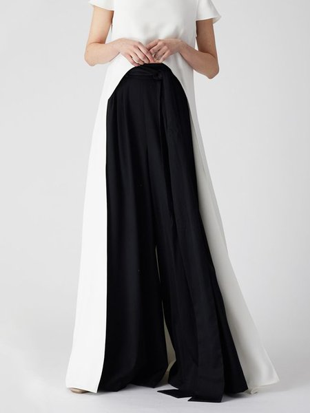 

Regular Fit Urban Plain Fashion Pants, Black, Pants