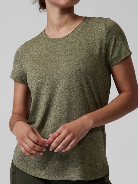 

Crew Neck Casual Loose Plain T-Shirt, Green, T-Shirts