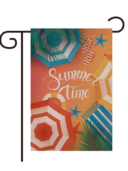 

12 x 18 Hello Summer Text Letters And Floral Garden Flag Yard Flag Holiday Outdoor Decor Flag, Color10, Garden Flags