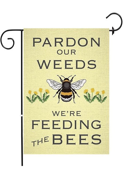 

12 x 18 Bee Flower Garden Flag Yard Flag Holiday Outdoor Decor Flag, Color10, Garden Flags