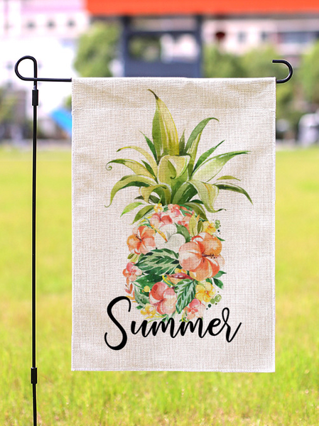 

12×18‘’ Double Sided Welcome Summer Pineapple Garden Flag For Outside, Color6, Garden Flags