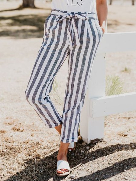 

Plain Casual Loose Pants, Gray, Pants