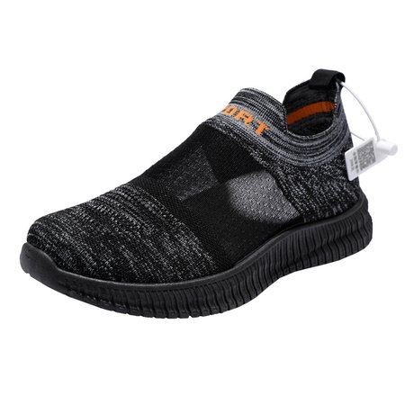 

Breathable Mesh Flyknit Sneakers, Black, Sneakers