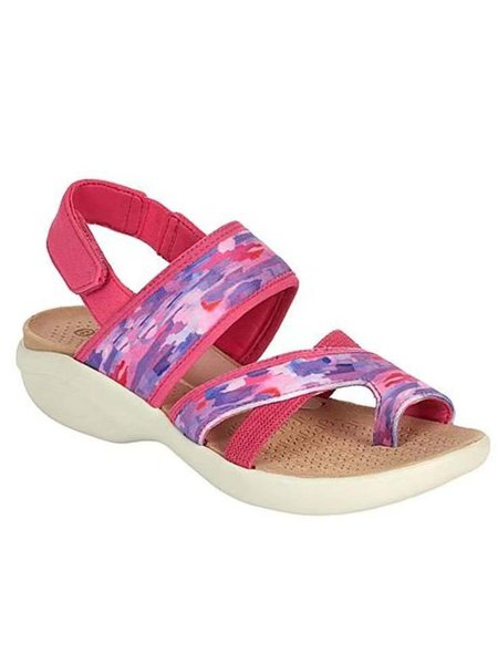 

Floral Graphics Casual Sports Sandals, Multicolor, Sandals
