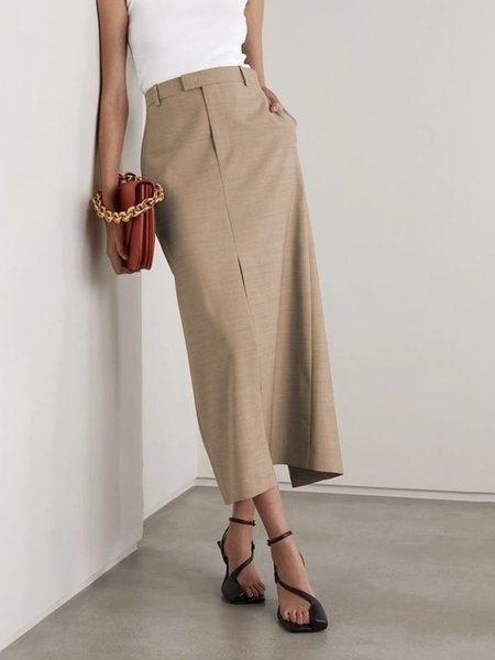 

Regular Fit Plain Urban Skirt, Light brown, Skirts