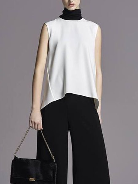 

Color Block Regular Fit Elegant Shirt, White, Blouses and Shirts